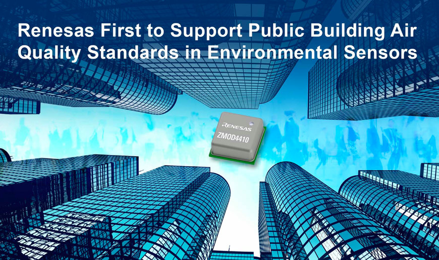 Renesas Is First to Support Public Building Air Quality Standards in Environmental Sensors